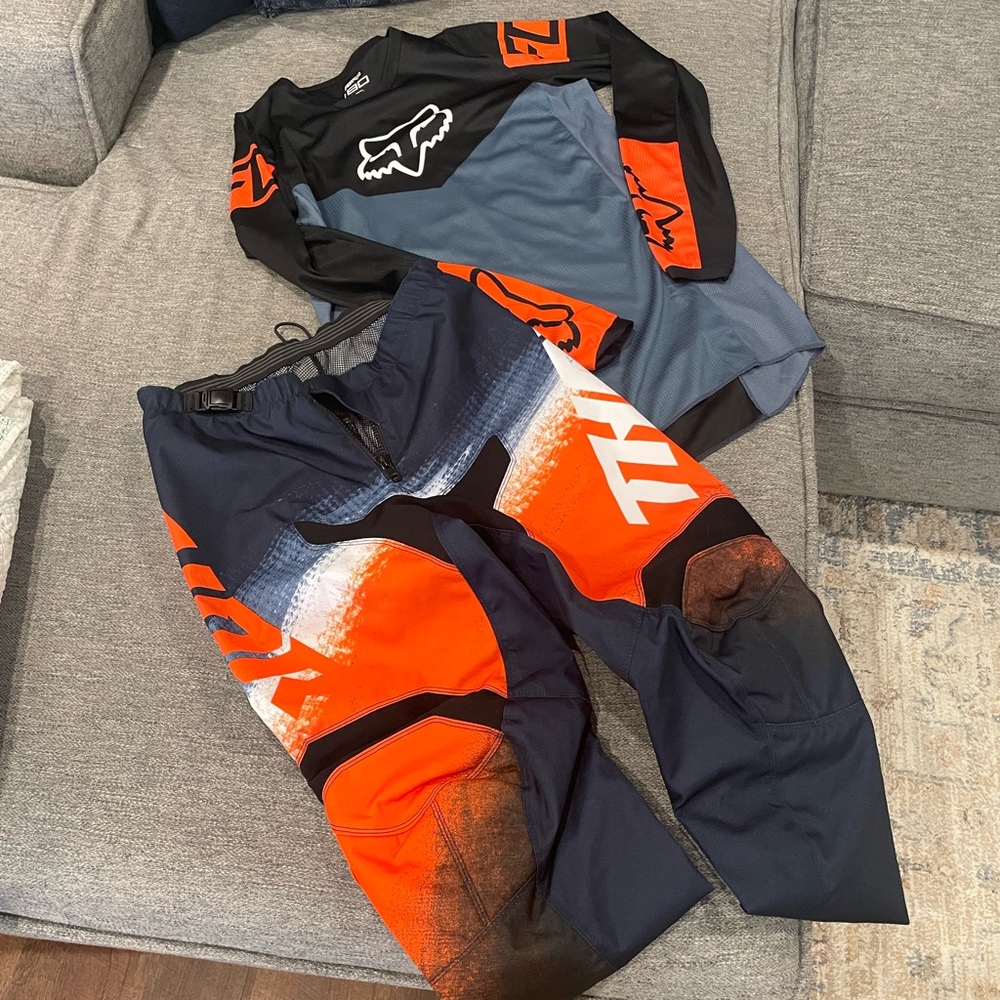 Fox motocross jersey with Thor pants